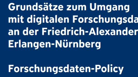 Screenshot Titelblatt "Grundsätze zum Umgang mit digitalen Forschungsdaten..."